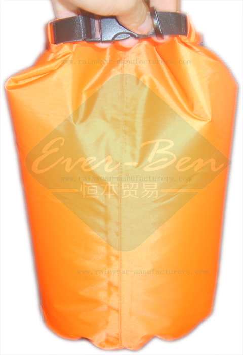 Orange nylon water bag-lightweight dry bags.jpg